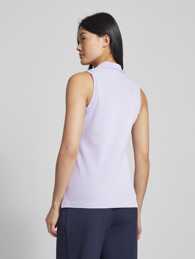 Polo Ralph Lauren Slim fit poloshirt in mouwloos design, model 'JULIE' Felroze - 5