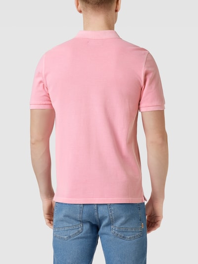 Marc O'Polo Poloshirt mit Label-Stitching Pink 5