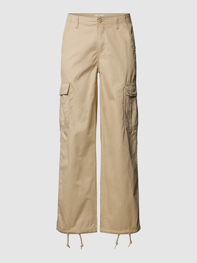 Levi's® Spodnie cargo z wpuszczanymi kieszeniami w jednolitym kolorze Piaskowy 2