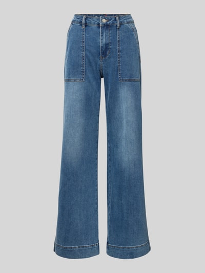 Buena Vista Jeans mit weitem Bein im Used-Look Blau 2