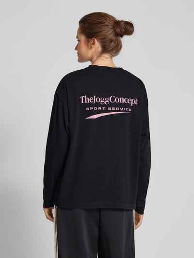 TheJoggConcept Sweatshirt mit Label-Schriftzug Modell 'SADIA' Black 5