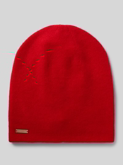 Seeberger Beanie aus reinem Kaschmir Rot 1