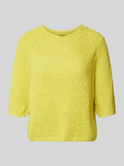 Luisa Cerano Gebreide pullover met 3/4-mouwen Geel - 2