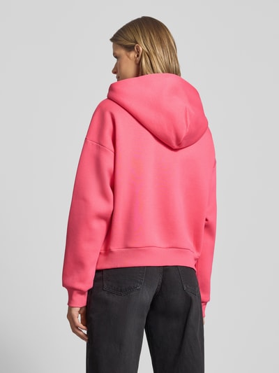 Review Oversized sweatjack met capuchon Neon roze - 5