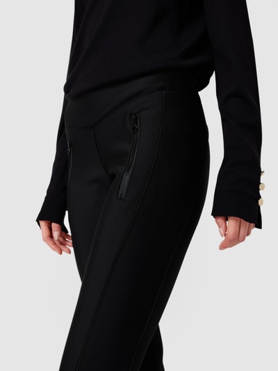 Cambio Leggings mit Ziernähten Modell 'River' Black 3