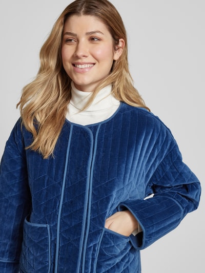 LOLLYS LAUNDRY Strickjacke mit Kimonoärmeln Modell 'Ananda' Blau 3