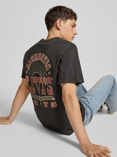 Levi's® T-Shirt mit Label-Print Black 3