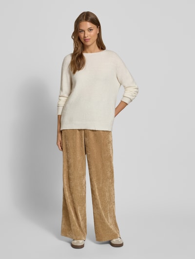 Jake*s Casual Samthose mit elastischem Bund Camel 1