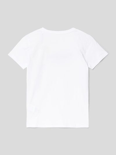 Pepe Jeans T-Shirt mit Label-Print Modell 'ART' Weiß 3
