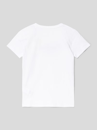 Pepe Jeans T-Shirt mit Label-Print Modell 'ART' Weiss 3