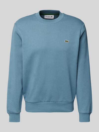 Lacoste Sweatshirt mit Label-Patch Rauchblau 2