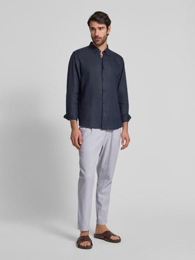 MCNEAL Leinenhose aus Leinen-Mix Mittelgrau 1