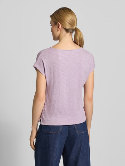 Marc O'Polo T-shirt o kroju relaxed fit z czystej bawełny Jasnofioletowy 5