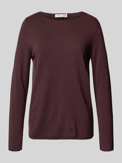 Marc O'Polo Regular fit gebreide pullover van wolmix Bordeaux - 2