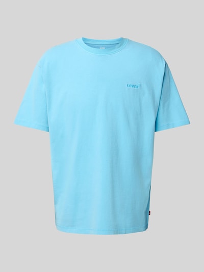 Levi's® T-Shirt mit Label-Stitching Hellblau 2
