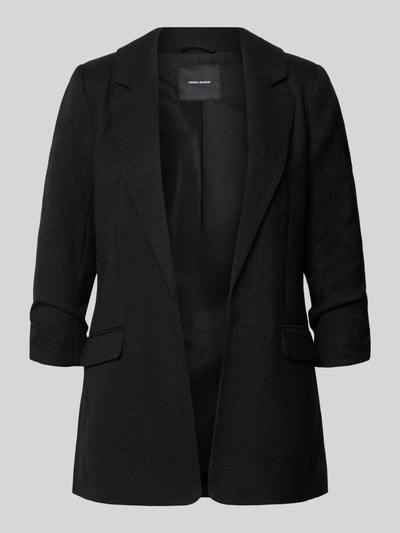 Produktfoto, czarny Regular Fit Longblazer mit Viskose-Anteil model 'FRIDA' od VERO MODA, damski Longblazer, matowa powierzchnia, proste linie