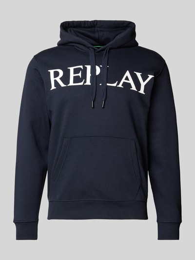 Replay Hoodie mit Label-Print Marine 2