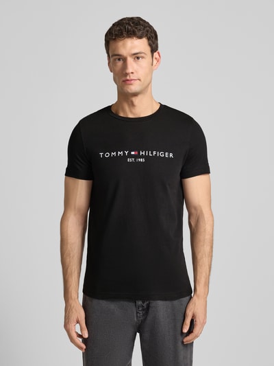 Tommy Hilfiger T-Shirt aus Bio-Baumwolle Black 4