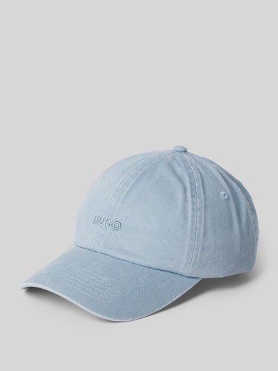 HUGO Basecap mit Label-Stitching Modell 'Mett' Hellblau 1