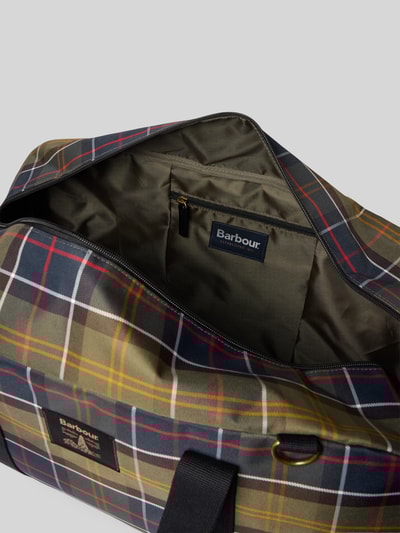 Barbour Weekendtas met all-over motief, model 'TORRIDON HOLDALL' Kaki - 5