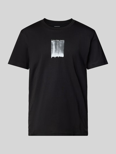 Calvin Klein Jeans T-Shirt mit Label-Print Black 2