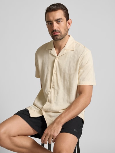 Christian Berg Men Relaxed Fit Poloshirt aus reiner Bio-Baumwolle mit Reverskragen Metallic Beige 3