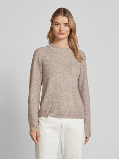 Vero Moda Weicher Langarm Pullover mit Rundhalsausschnitt Modell 'DOFFY' Sand 4