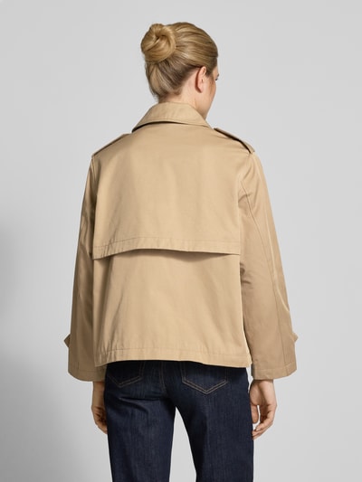 Jake*s Casual Trenchcoat mit Leistentaschen Sand 5