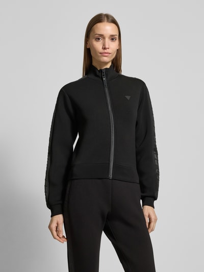 Guess Activewear Sweatjack met opstaande kraag, model 'NEW ALLIE' Zwart - 4