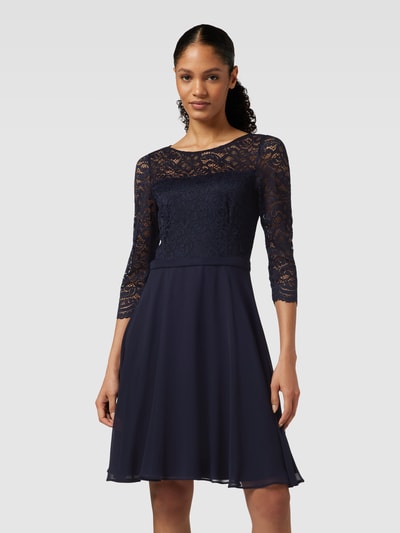 V.M. Cocktailkleid mit 3/4-Arm Dunkelblau 4