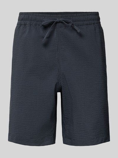 Lacoste Loose Fit Shorts aus Baumwoll-Mix Dunkelblau 2
