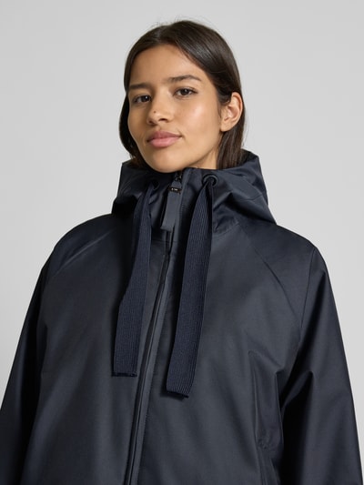 g-lab Relaxte pasvorm jack met capuchon model 'PUUR' Donkerblauw - 3