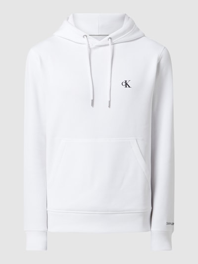 Calvin Klein Jeans Hoodie mit Logo Weiss 2