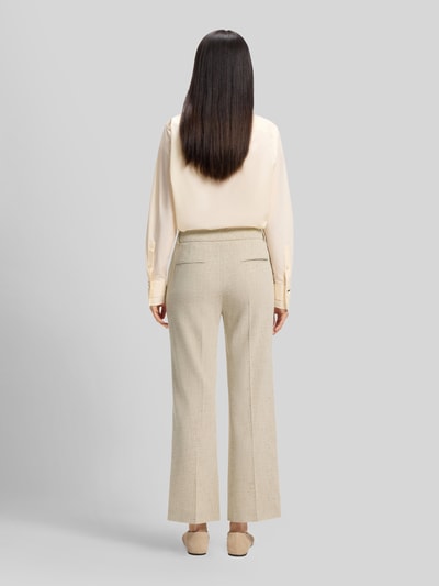 BOSS Korte fit broek met uitlopende pijp model 'TALIA-CROP' Beige - 5