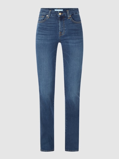 7 For All Mankind Straight Fit Jeans mit Stretch-Anteil Modell 'Kimmie' Blau 1