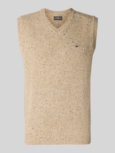 Fynch-Hatton Pullunder aus Woll-Mix mit V-Ausschnitt Modell 'Donegal' Offwhite 2