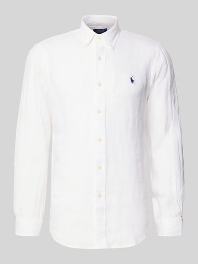 Produktfoto, Regular Fit Freizeithemd aus reinem Leinen von Polo Ralph Lauren, jednolity kolor, krój regular fit, cieniowana przędza, czysty len