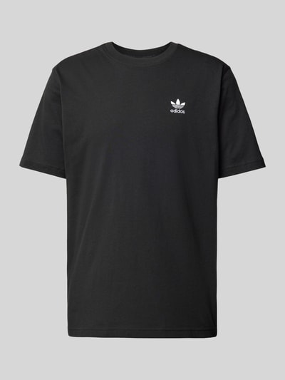 adidas Originals T-shirt z wyhaftowanym logo Czarny 2