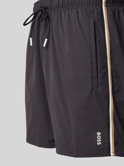 BOSS Zwembroek met mesh-inzet Antraciet - 2