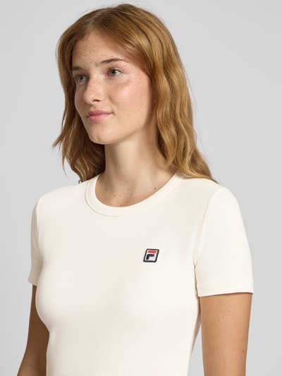 FILA T-shirt met labelstitching, model 'BIELLA' Zand - 3