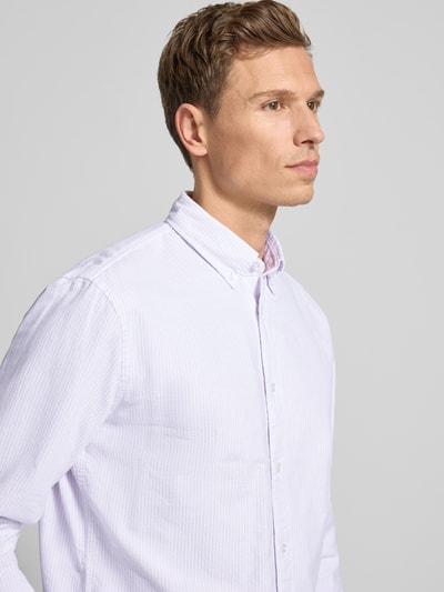 MCNEAL Freizeithemd mit Knopfleiste Violett 3