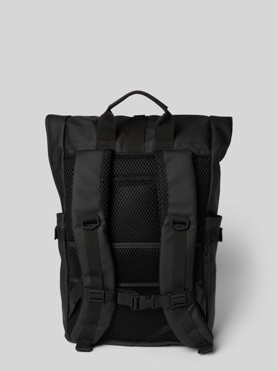 RAINS Rugzak met reliëflogo, model 'Texel' Zwart - 4