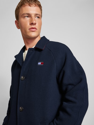 Tommy Jeans Mantel mit Label-Patch Marine 3