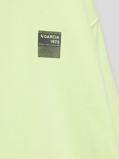 Garcia Sweatshirt met labelprint Lichtgroen - 2