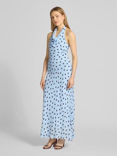 Forever New Cocktailkleid mit Wasserfall-Ausschnitt Modell 'Carter' Blau 1