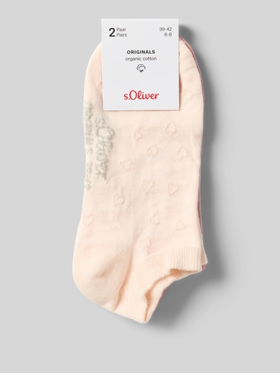 s.Oliver RED LABEL Skarpety długie z mieszanki bawełny w zestaw 2 szt. Różowy 3