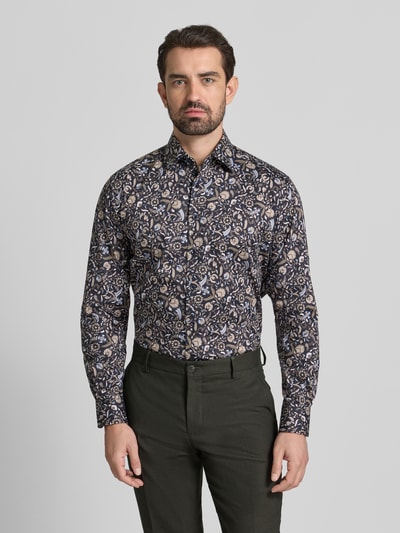 ETERNA Comfort Fit Business-Hemd aus Bauwolle mit Kentkragen Marine 4