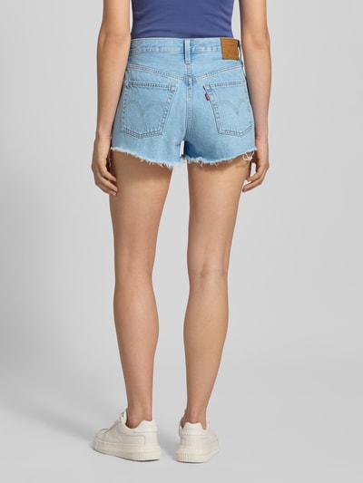 Levi's® Korte mom fit jeans in 5-pocketmodel, model '501' Jeansblauw - 5