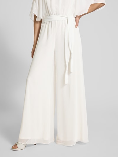 Vera Mont Jumpsuit mit Bindegürtel Offwhite 3