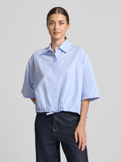 DRYKORN Relaxed Fit Hemdbluse aus reiner Baumwolle Hellblau 4